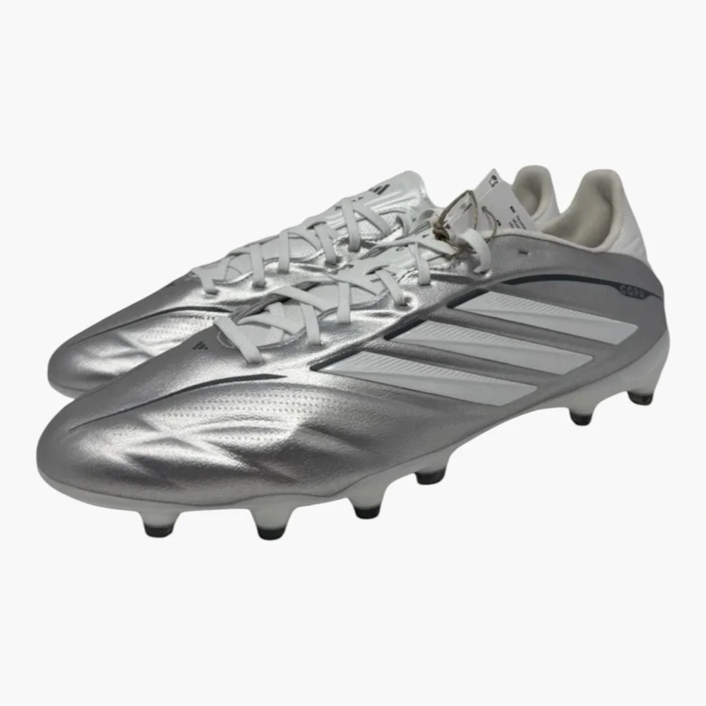SIZE 7.5 MEN - adidas Copa Pure Pro FG Ice Cold Pack Silver White Soccer JQ0423